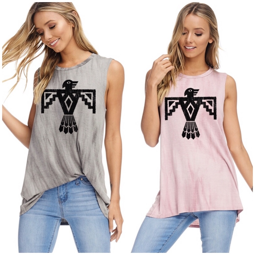Tie-Dye Eagle Tank - Picture 1 of 5